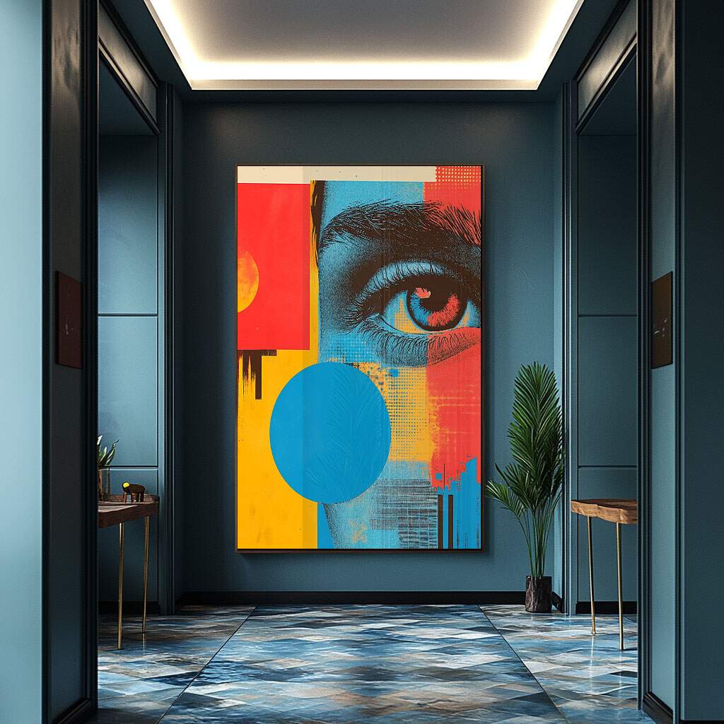 Quadros minimalistas para sala em estilo expressionista com paleta neutra