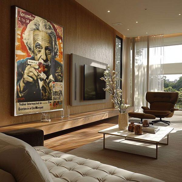 quadro decorativo pop art vintage para escritório com estilo personalizado