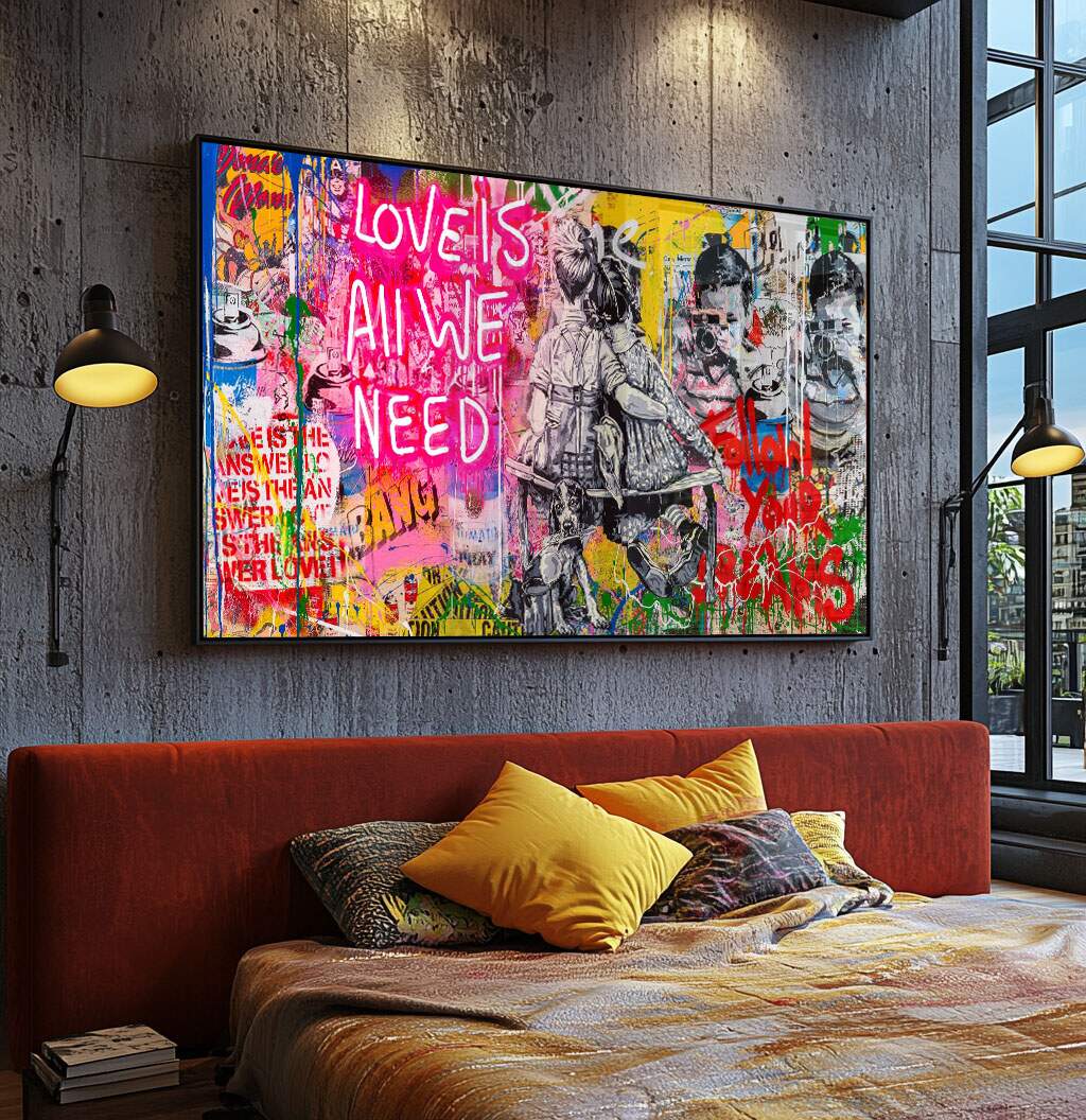 quadro decorativo dente de leão em painel preto e branco para sala