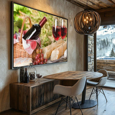 Quadros para decorar cozinha tema celebração campestre com vinho