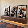 Quadro Decorativo Geométrico Moderno em ambiente decorado - quadros decorativos para sala