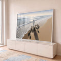 Quadro Decorativo Jesus Harmonia à Beira do Mar em ambiente decorado - quadros decorativos para sala