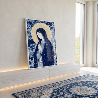 Quadro Decorativo Serene Devotion em ambiente decorado - quadros decorativos para sala