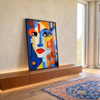 Quadro Decorativo Essência Feminina Moderna em ambiente decorado - quadros decorativos para sala