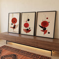 Quadro Decorativo Geométrico Vibrante em ambiente decorado - quadros decorativos para sala