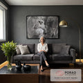 Quadro Decorativo Majestoso Amor Leão - Exclusividade Única em sala de estar moderna - quadros decorativos para sala