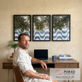 Quadro Decorativo: Exuberância Tropical Inigualável em escritorio moderno - quadros decorativos para sala