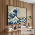 Quadro Decorativo: A Grande Onda - Toque de Exclusividade em escritorio moderno - quadros decorativos para sala