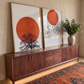Quadro Decorativo: Crepúsculo Silencioso - Beleza e Paz em ambiente decorado - quadros decorativos para sala