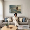 Quadro Decorativo: Caminho Sobre as Águas em sala de estar moderna - quadros decorativos para sala