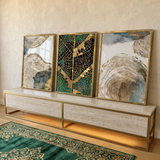 Quadro Decorativo Galeria de Ouro - Transforme Seu Espaço em ambiente decorado - quadros decorativos para sala