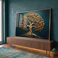 Quadro Decorativo Sopro de Vida Verde: Transforme seu Espaço em ambiente decorado - quadros decorativos para sala