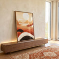 Quadro Decorativo Minimalista e Contemplativo - Serenidade nas Montanhas em ambiente decorado - quadros decorativos para sala