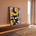 Quadro Decorativo Abstrato Energizante em ambiente decorado - quadros decorativos para sala