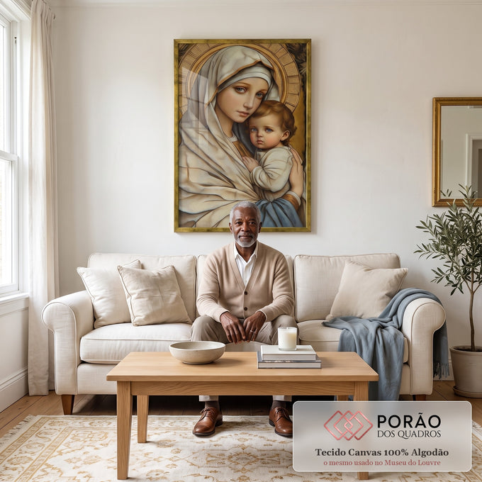 Quadro Decorativo Amor Eterno e Sofisticado em sala de estar moderna - quadros decorativos para sala