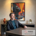 Quadro Decorativo Abstrato Serenidade e Força em escritorio moderno - quadros decorativos para sala