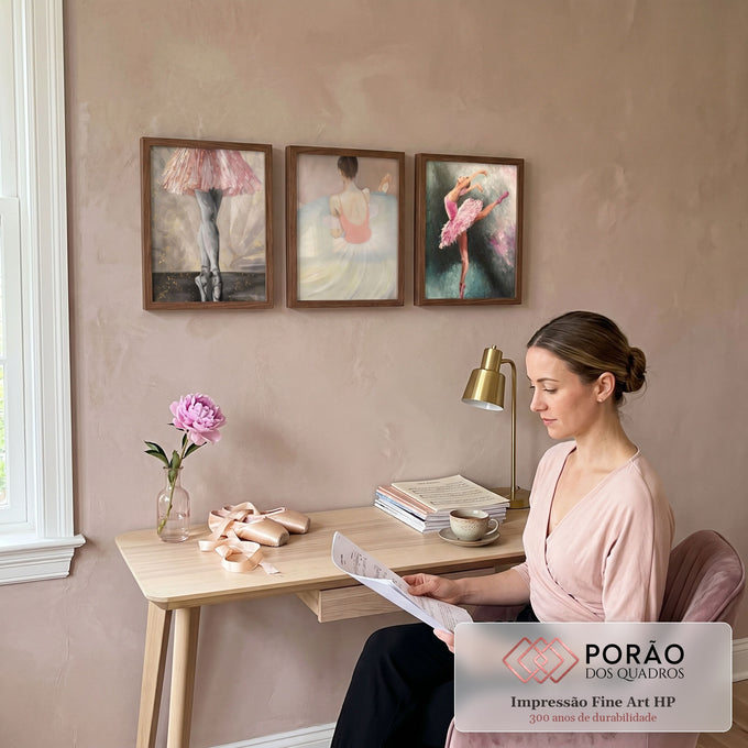 Quadro Decorativo Serenidade do Ballet - Toque de Paz em escritorio moderno - quadros decorativos para sala