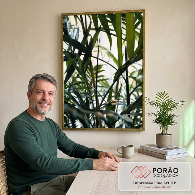 Quadro Decorativo Exuberância Tropical ? Inspiração Pura! em escritorio moderno - quadros decorativos para sala