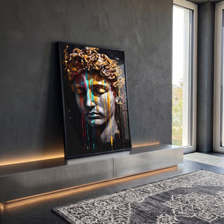 Quadro Decorativo Mitologia Grega 03 - Elegância e Sofisticação para sua Parede em ambiente decorado - quadros decorativos para sala