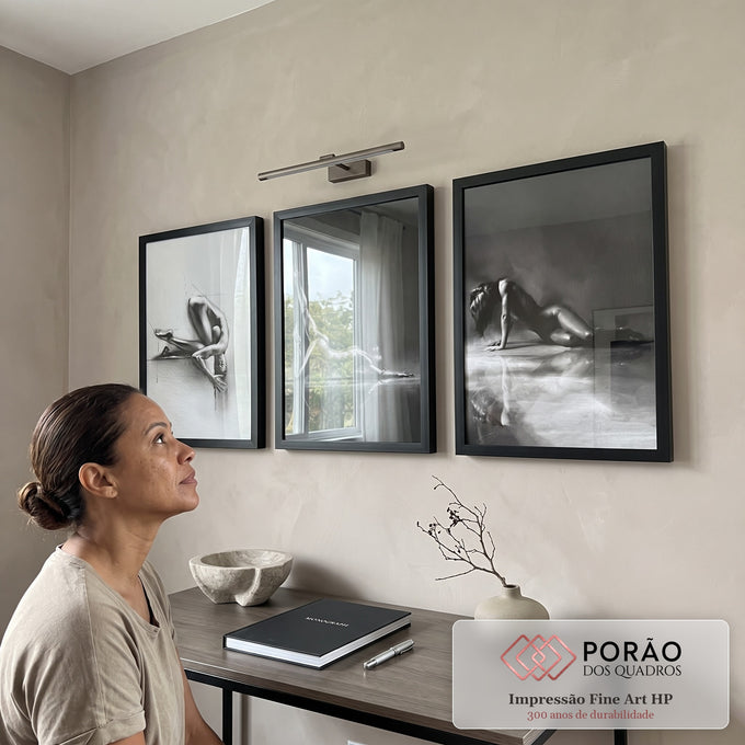 Quadro Decorativo Trio Girls Abstrato - Estilo Moderno e Elegante para Sua Decoração em escritorio moderno - quadros decorativos para sala