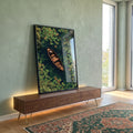 Quadro Decorativo Lago Sereno em ambiente decorado - quadros decorativos para sala