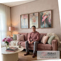 Quadro Decorativo Serenidade do Ballet - Toque de Paz em sala de estar moderna - quadros decorativos para sala