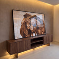 Quadro Decorativo Abraço Etéreo Equino em Sépia
