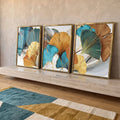 Quadro Decorativo: Renove com Ginkgo Biloba em ambiente decorado - quadros decorativos para sala