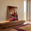 Quadro Decorativo Celebração Vinícola: Expressão de Sabor em ambiente decorado - quadros decorativos para sala