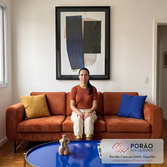 Quadro Decorativo Essência Feminina Moderna em sala de estar moderna - quadros decorativos para sala