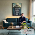 Quadro Decorativo Ilha do Sucesso - Captura Seus Sonhos em sala de estar moderna - quadros decorativos para sala