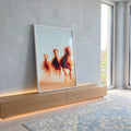 Quadro Decorativo Cavalo em Movimento em ambiente decorado - quadros decorativos para sala