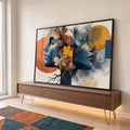 Quadro Decorativo Minimalista da Natureza Harmônica em ambiente decorado - quadros decorativos para sala