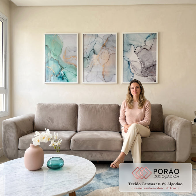 Quadro Decorativo: Explosão de Cores para Estímulo Visual em sala de estar moderna - quadros decorativos para sala