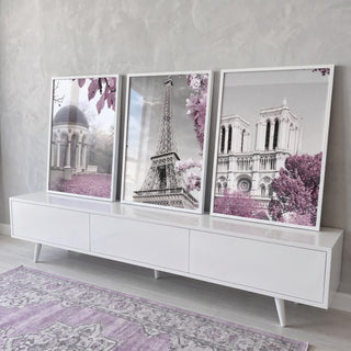 Quadro Decorativo Primavera em Paris: Encante-se! em ambiente decorado - quadros decorativos para sala