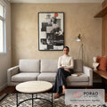 Quadro Decorativo Minimalista Moderno em sala de estar moderna - quadros decorativos para sala