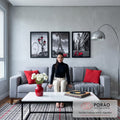 Quadro Decorativo Encantos da Europa: Desperte sua Alma Viajante em sala de estar moderna - quadros decorativos para sala