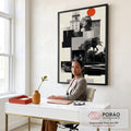 Quadro Decorativo Minimalista Moderno em escritorio moderno - quadros decorativos para sala