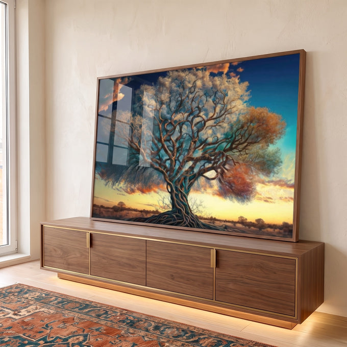 Quadro Decorativo Árvore Majestosa: Reviva a Natureza em ambiente decorado - quadros decorativos para sala