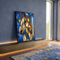 Quadro Decorativo Cavalo Abstrato em ambiente decorado - quadros decorativos para sala