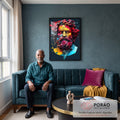 Quadro Decorativo Mitologia Grega - Arte Elegante para Transformar Seu Espaço em sala de estar moderna - quadros decorativos para sala