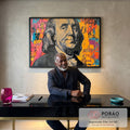 Quadro Decorativo Estilo Street Art - Expressão Urbana para Seu Ambiente em escritorio moderno - quadros decorativos para sala