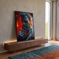 Quadro Decorativo Beleza Grega e Alta Sabedoria em ambiente decorado - quadros decorativos para sala