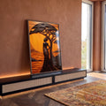 Quadro Decorativo Afro Força e Tradição em ambiente decorado - quadros decorativos para sala