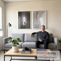 Quadro Decorativo: Encanto da Luz Entre Sombras em sala de estar moderna - quadros decorativos para sala
