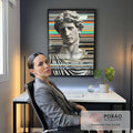 Quadro Decorativo Escultura Moderna em escritorio moderno - quadros decorativos para sala