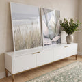 Quadro Decorativo - Encanto Deserto e Mar em ambiente decorado - quadros decorativos para sala