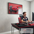 Quadro Decorativo Carro de Corrida: Velocidade e Estilo em escritorio moderno - quadros decorativos para sala