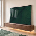 Quadro Decorativo: Explendor Verde Vibrante em ambiente decorado - quadros decorativos para sala