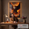 Quadro Decorativo Águia Nobreza - Arte Premium para Sua Decoração em escritorio moderno - quadros decorativos para sala
